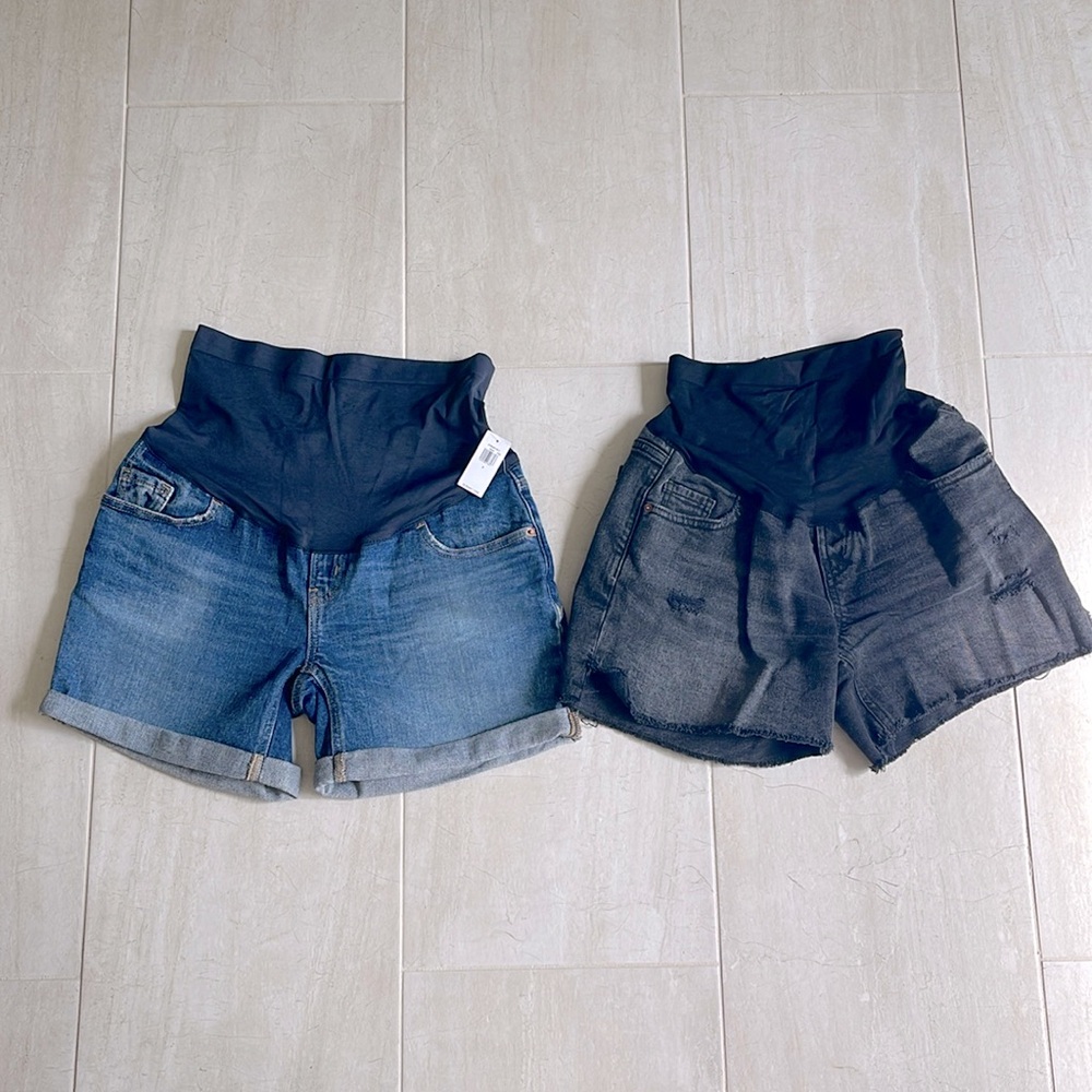 Two maternity shorts